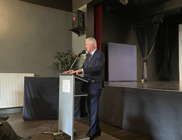 De heer Michel Barnier op het LFI Antwerpen